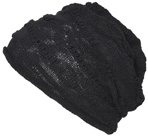 CHARM Herren Baumwoll Beanie Strickmütze - Coole Sommer Mütze Slouch Long Beanie