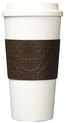 Copco Plastic Acadia Travel Mug, 16-Ounce, Brown