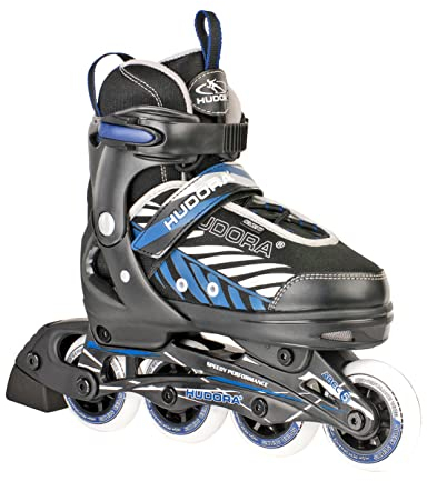 HUDORA Inline Skates Mia/Leon - Inliner für Kinder/Jugendliche & Erwachsene in versch. Größen & Farben - Roller Skates bis zu 4 Größen verstellbar - Bequeme & stilvolle Rollerskates