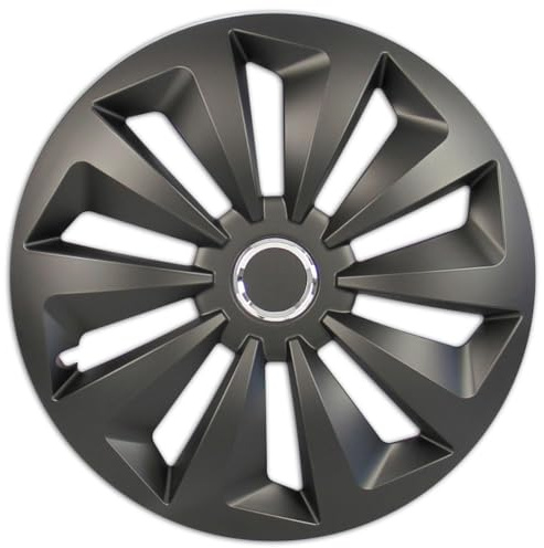 Hjulskalar set räv, 4-pack 40.64 cm Svart (matt)