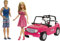 Barbie Voiture Beach Cruiser DecapoTable de Plage Rose, Poupee et Ken Incluses, Jouet pour Enfant, CJD12 Exclusivité sur Amazon