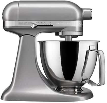 KitchenAid KSM3316XCU Artisan Mini Stand Mixers, 3.5 quart, Contour Silver