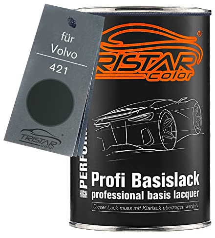 TRISTARcolor Autolack Dose spritzfertig für Volvo 421 Dark Olive Perl Basislack 1,0 Liter 1000ml