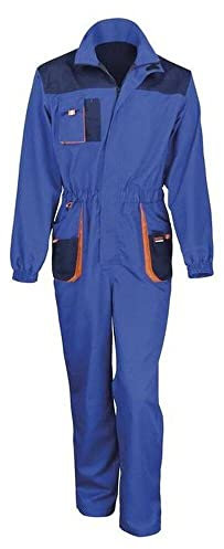 Result R321x, Tuta da Lavoro Lite Unisex, Reale/Marina/Arancione, 4X-L