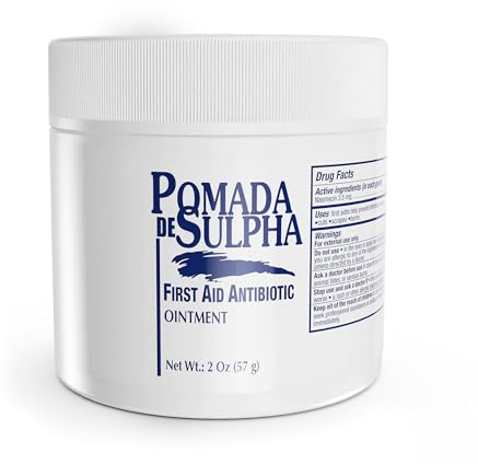 POMADA DE SULPHA First Aid Antibiotic Ointment, 2 oz (1 Pack) – Wound Healing & Care for Medical Kits and First Aid Supplies