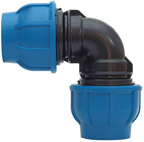 Irritec Gomito Compressione PP PN16-25 x 25 - Raccordo Tubi polietilene Curva