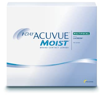ACUVUE MOIST 1-DAY Multifocal Tageskontaktlinsen spenden Feuchtigkeit – Tageskontaktlinsen mit -3.75 dpt und BC 8.4 – UV Schutz & Komfortables Tragegefühl – 90 Linsen