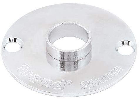 Trend 20mm Steel Guide Bush for Template Routing, Euro Style Guides | For Accurate Template Routing With Euro Style Guide Systems And Trend Routers, 20mm Diameter, GB20