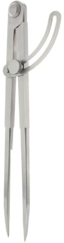 hedue® Spitzzirkel B613 - Zirkel mit Feststellschraube & Stellbogen, Anreißzirkel, Präzisions Zirkel Holzbearbeitung, Tischler Zirkel aus gehärtetem Stahl, Stechzirkel 300 mm