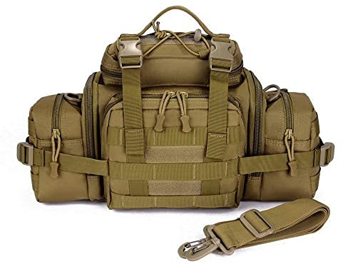 Huntvp Taktisch Hüfttasche Molle 3Way Gürteltasche wasserdichte Bauchtasche Tactical Crossbody Multifunktional Waistbag Bumbag Militär für Sport Outdoor Laufen Camping Wandern Trekking