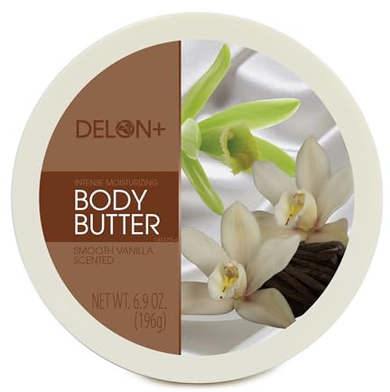 DELON Intense Moisturizing Smooth Vanilla Body Butter 6,9 Oz (4-pack) av Delon+