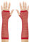 Widmann - Fingerlose Netzhandschuhe, 33 cm, Karneval, Mottoparty