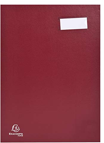 Exacompta 57025E Unterschriftsmappe denhbarer Faltenrücken 20 Fächer Etikettenhalter 1 Stück rot