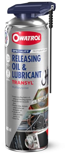 Owatrol Transyl Penetrating Oil Spray 13,5 Oz (400 ml) – Multi-Use Car & Moto Penetrant Spray, Degreaser & Rust Remover for Bolt, Hinge, Lock, Metal & Bike Chain Lubricant