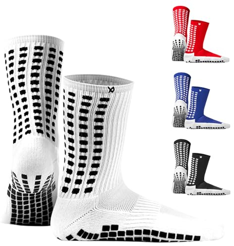 Lux Dual Grip Soccer Socks for Men & Women - DualGrip Engineered for Performance & Comfort - Anti-Slip Grip Socks for Soccer