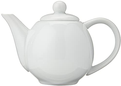 Viego Valle Moonlight Ceramic Tea Pot White 13oz/370ml, B1294, Single