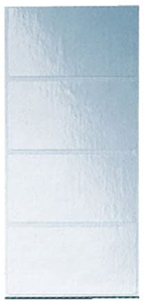 Leitz 66410000 Schutzfolienschild auf Streifen, selbstklebend, 100 Stück, transparent