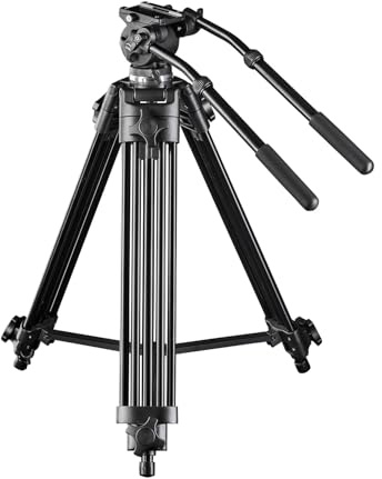 Walimex 15610 tripode 3 Pata(s) Negro - Trípode (6 kg, 3 Pata(s), 133 cm, Negro, Aluminio, De plástico, 4,28 kg)