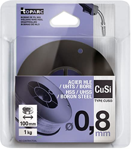 GYS - Rotolo di filo animato in acciaio CUSI3, diametro rotolo 100 mm, 1 kg, diametro filo 0,8 mm