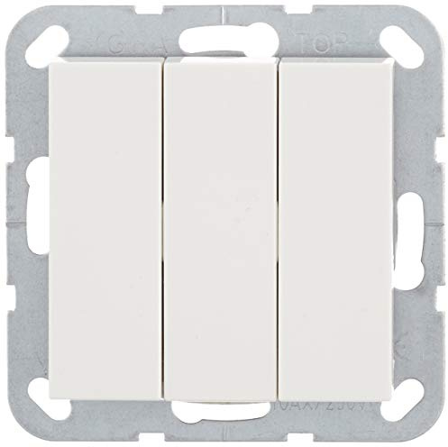 Gira 283003 Wippschalter ein/aus 3-fach System 55, reinweiß