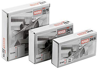Novus® Heftklammer Typ 23/17 SUPER, Stahldraht verzinkt, Silber, 17 mm, Standard, 1000 Stück