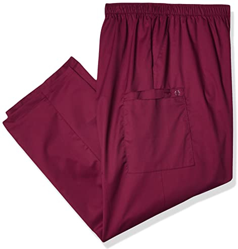 WonderWink Pull-on Cargo Pant Pantaloni Medici Scrubs, Vino, XL Donna