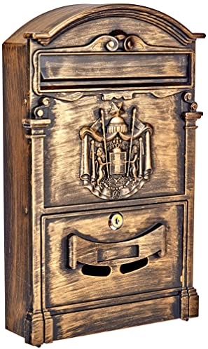 Blinky 27290-45 Residencia Cassetta per Lettere, 26x9x41, Bronzo