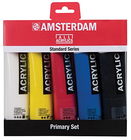 Amsterdam Acrylfarbe 120-ml-Set / 5 Grundfarben, bunt