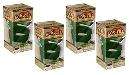 Perfect Pod Eco-Fill Refillable Capsule for K-cup Brewers - 4 Pack