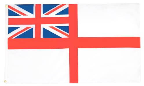 AZ FLAG Flagge Britischer Royal Navy 150x90 cm Polyester 100D 2 Ösen | Für innen und außen Kriegsmarine des Vereinigten Königreichs dekorative Flagge doppelte Nähte und verstärkte Kanten