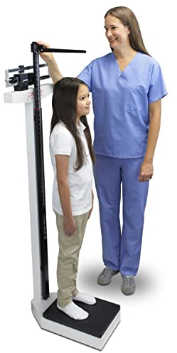 DETECTO 339 Mechanical Physician Beam Scale with Height Rod, Dual Reading KG/LB
