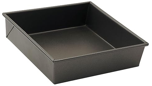 WINCO Square Non-Stick Cake Pan, 8-Inch by 8-Inch, Aluminized Steel
