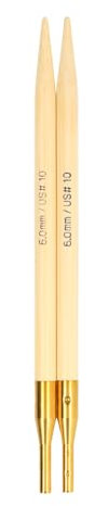 Addi Click Interchangeable Needle Tips Bamboo 6.00mm - 1 Piece