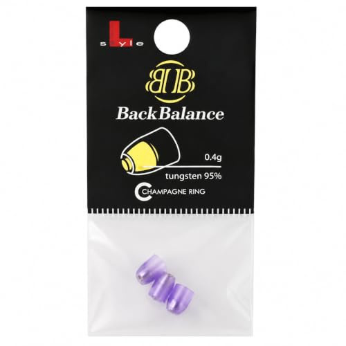 L-Style Back Balance Champagne Rings - Purple Violett