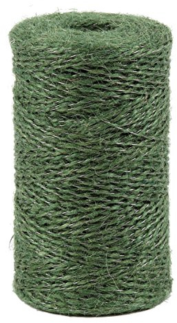 La Cordeline CJN23V Ficelle Vigne en Jute Naturel (Vert) Ø 1,4 mm- Armée Fil Acier - Longueur 190 m