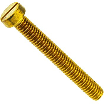 Zylinderschraube mit Schlitz DIN 84 Messing blank M 8 x 16-100 Stück