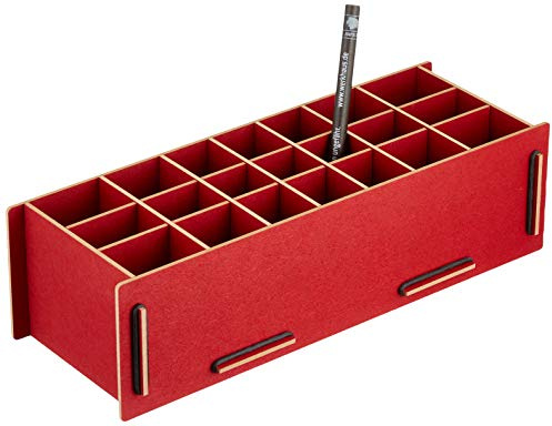 Werkhaus Stiftebox XL, dunkelrot, 515 g, SON2007-27, 19 Count (Pack of 4011), Rot