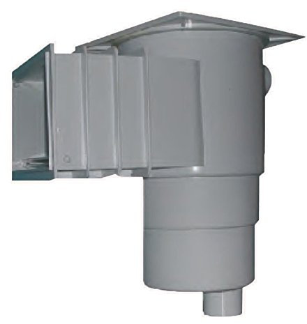 Coral Skimmer Standard de plástico UV. Tapa Cuadrada. Rosca Interna 1 1/2 encolar. Incluye Skimmer y compuerta recogeinsectos