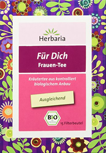Herbaria Für Dich Frauentee 15FB BIO Ausgleichender Kräutertee für Frauen Aus kontrolliert biologischem Anbau, 2er Pack (2 x 22.5 g)