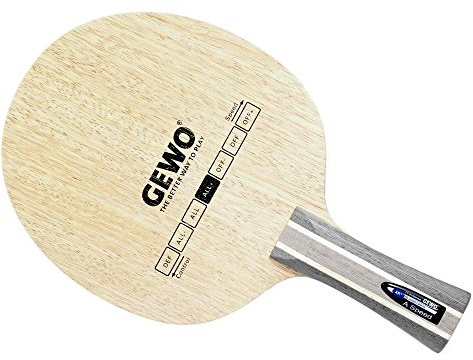 GEWO Hybrid Carbon A/Speed All+ Tischtennisholz – Ultraleicht & superkontrolliert – 5+2-lagig mit Balsa & Carbon – ca. 80 g – für spinreiches Allroundspiel