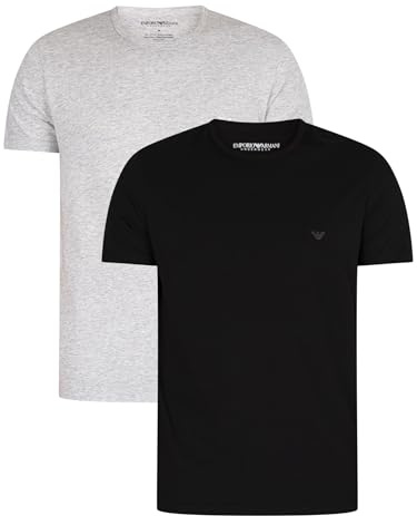 Emporio Armani Herren 111647cc722 Schlafanzugoberteil, 1schwarz 1grau, XL EU