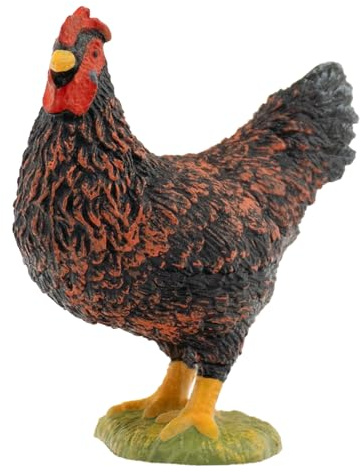 Bullyland 62316 - Spielfigur Huhn braun, ca. 4,6 cm große Tierfigur, detailgetreu, PVC-frei, ideal als kleines Geschenk für Kinder ab 3 Jahren