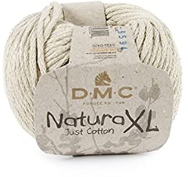 DMC Natura Just Baumwolle XL Garn 100 g, 75 Meter Länge, #032 Rosa/Violett