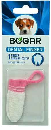 bogar, Bogadent Anti-Plaque Finger, Zahnbürste Hund, Patentierte Silberionen-Technologie, Fingerförmige Hundezahnbürste, Zahnsteinentferner Hund, Hundezubehör, 1 Stück