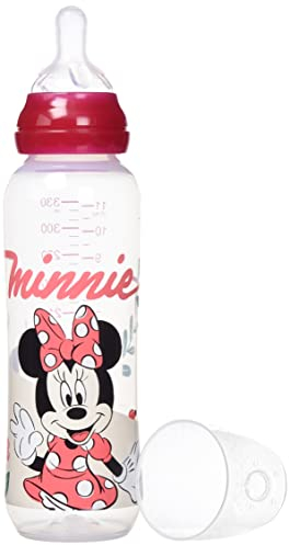 Tigex 80603169 - Minnie Biberon collo stretto, ragazza, 330 ml, rosa chiaro