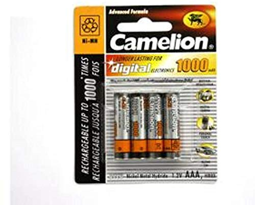 4 x Akku Batterie Camelion AAA 1000mAh kompatibel mit Festnetz Telefon Siemens Gigaset SX550i, S67H, SX810 ISDN, A220, AS285, A510 Duo, S810,455X, CX610 ISDN, S79H