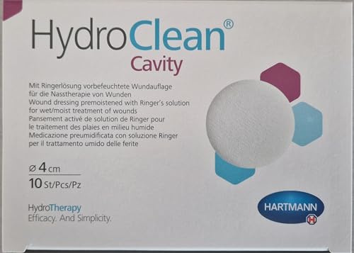 Hartmann HydroClean cavity Kompressen rund 4 cm steril, 10 S