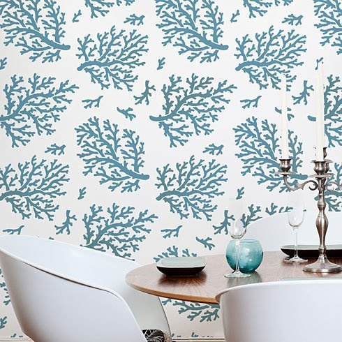 Coral Allover Stencil Pattern