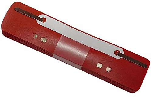 Q-Connect 2012500310 Heftstreifen und Aktenbinder PP 34 x 150 mm 25 Stück rot