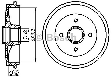 Bosch 986477124 Bremstrommel